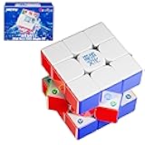 Moyu WeiLong V11 WRM 20M Ball core MagLev UV Stickerless Magnetic 3x3 Speed Cube, Latest Arrival Luxury Adjustable Tension 3 by 3 100 Magnets Pro Ultra Smooth Deluxe Magic Cloth Cube