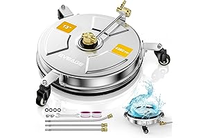 2-in-1 Pressure Washer Surface Cleaner with Wheels