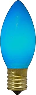 Northlight Pack of 4 Blue C9 Opaque Christmas Replacement Bulbs