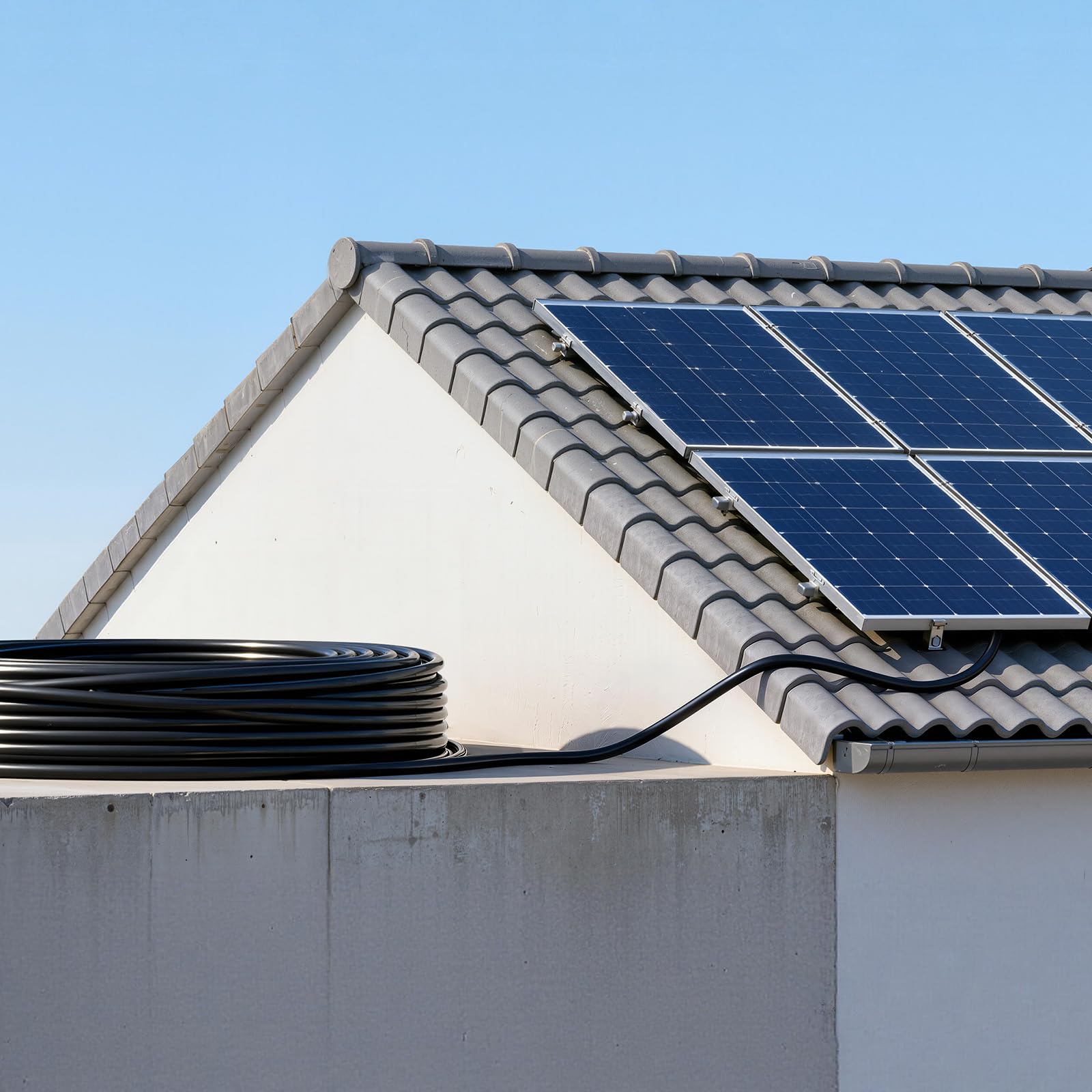 VEVOR Przedłużacz kabla solarnego, 15,2 m, czarny i czerwony 15,2 m, 10 AWG, ocynkowany kabel miedziany do niezależnych od sieci instalacji fotowoltaicznych w domu, pojazdach, RV, łodziach, IP67