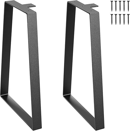 VEVOR Juego de 2 patas de mesa de acero trapezoidal de 16 pulgadas, patas de repuesto para mesas de café de bricolaje, escritorios modernos, banco, disponible en Yaxa Colombia
