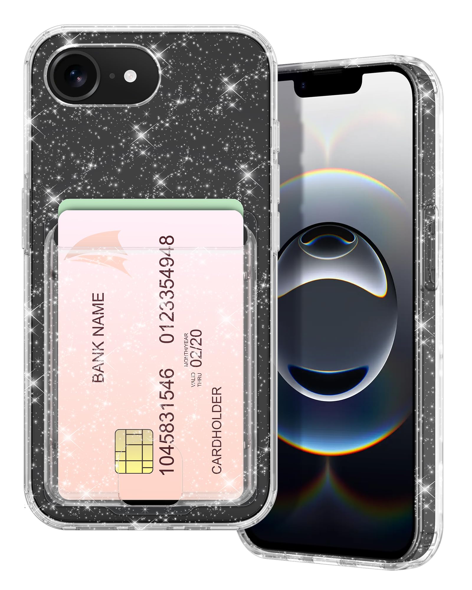 Petocase for iPhone 16e Wallet Case Card Holder Slot Ultra Slim Fit Flexible TPU Gel Rubber Soft Skin Silicone Protective ...