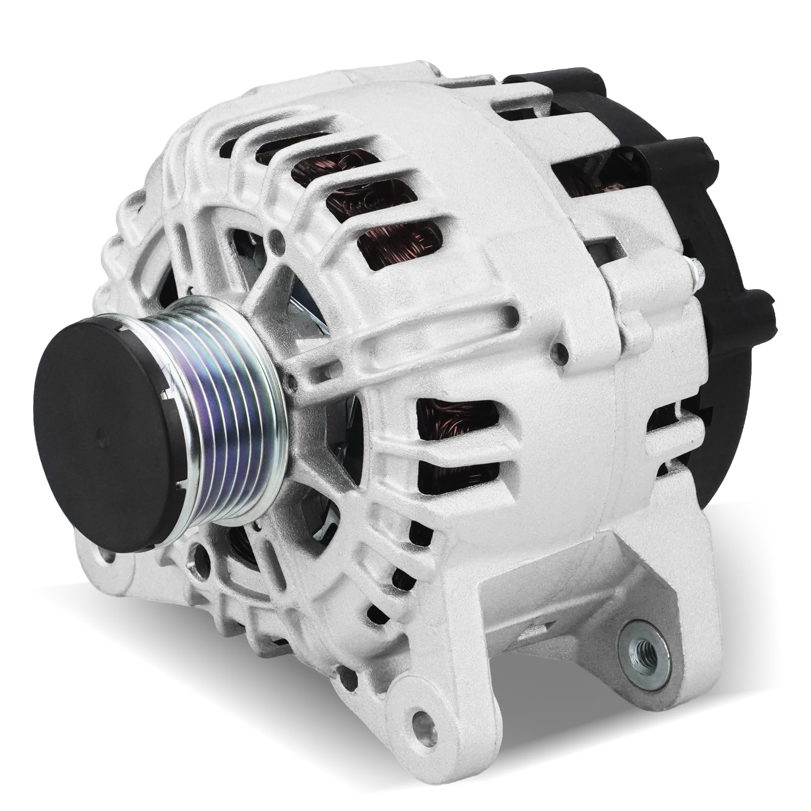 Automotive Replacement Alternator for Nissan Rogue 2014-2018：New 2.5L L4 12V 120A 6-Groove Car Alternator for Nissan X-Trail 2014-2018, Replacement with 11648, 23100-4BA0A, 23100-4BA0B, TG12C152-image-23