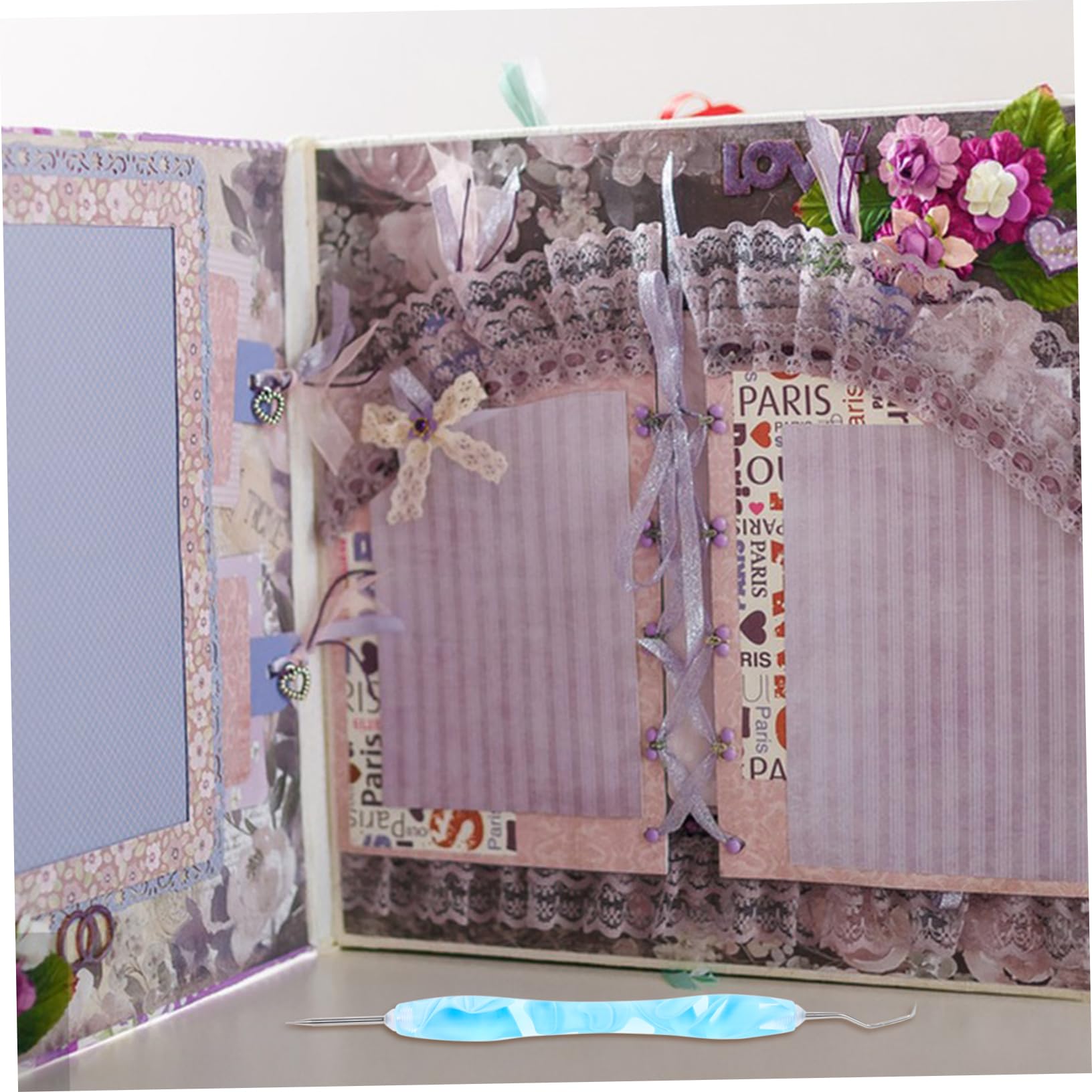 NUOBESTY 5 Ensembles Couteau de désherbage Outil de désherbage kit d'outils de désherbage de vinyle sculpture désherbeur de vinyle kit de désherbage de précision Plastique Sky-blue