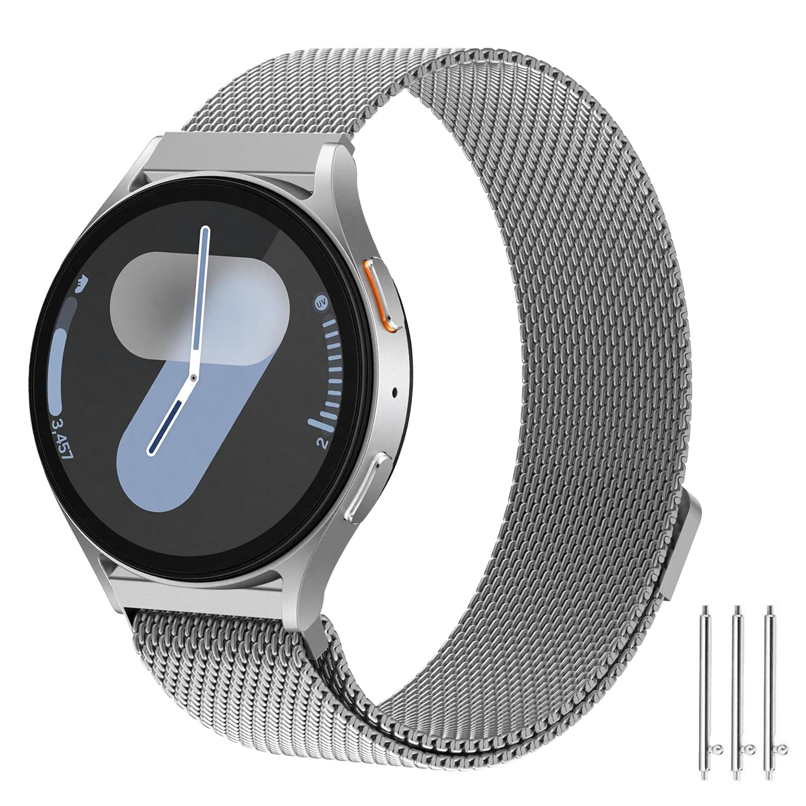 Metallo Cinturino per Samsung Galaxy Watch 7, 20mm Braccialetto in Acciaio  Inox con Chiusura Magnetica Cinturino per Samsung Galaxy Watch 7/6/5/4 40mm  44mm/Galaxy Watch FE 40mm/Watch 6 Classic 43mm : Amazon.it: Elettronica