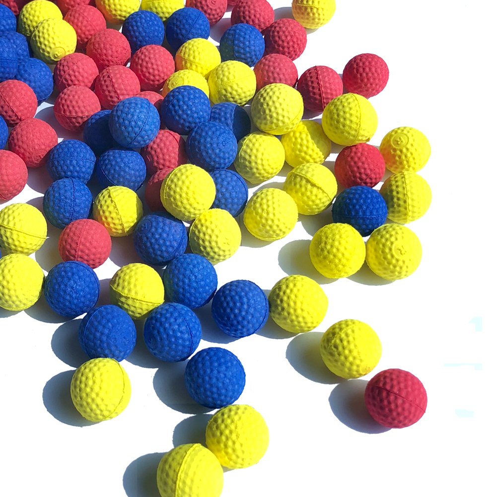 Rival - Paquete de recarga de 100 rondas, reemplaza bolas redondas de espuma para niños pistolas de juguete (colores mezclados) 2