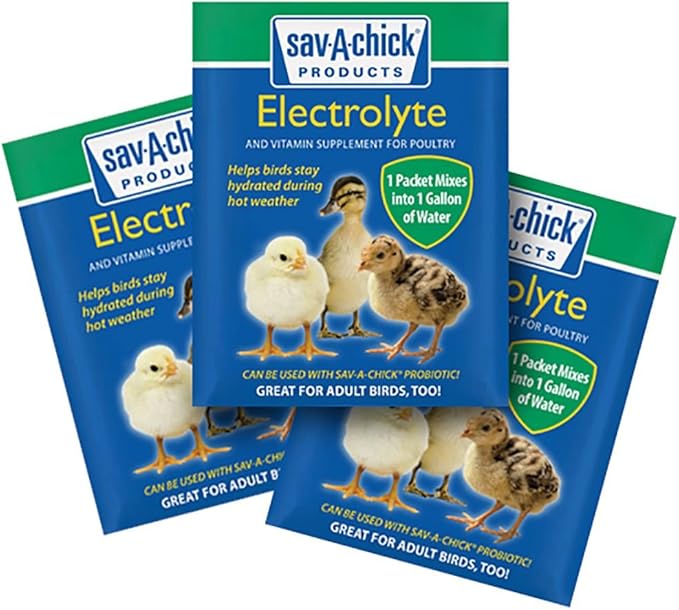 Sav-A-Chick 9 Pack of Electrolyte and Vitamin Supplement Strip for Poultry , Birds, Chickens, Ducks, Turkeys
