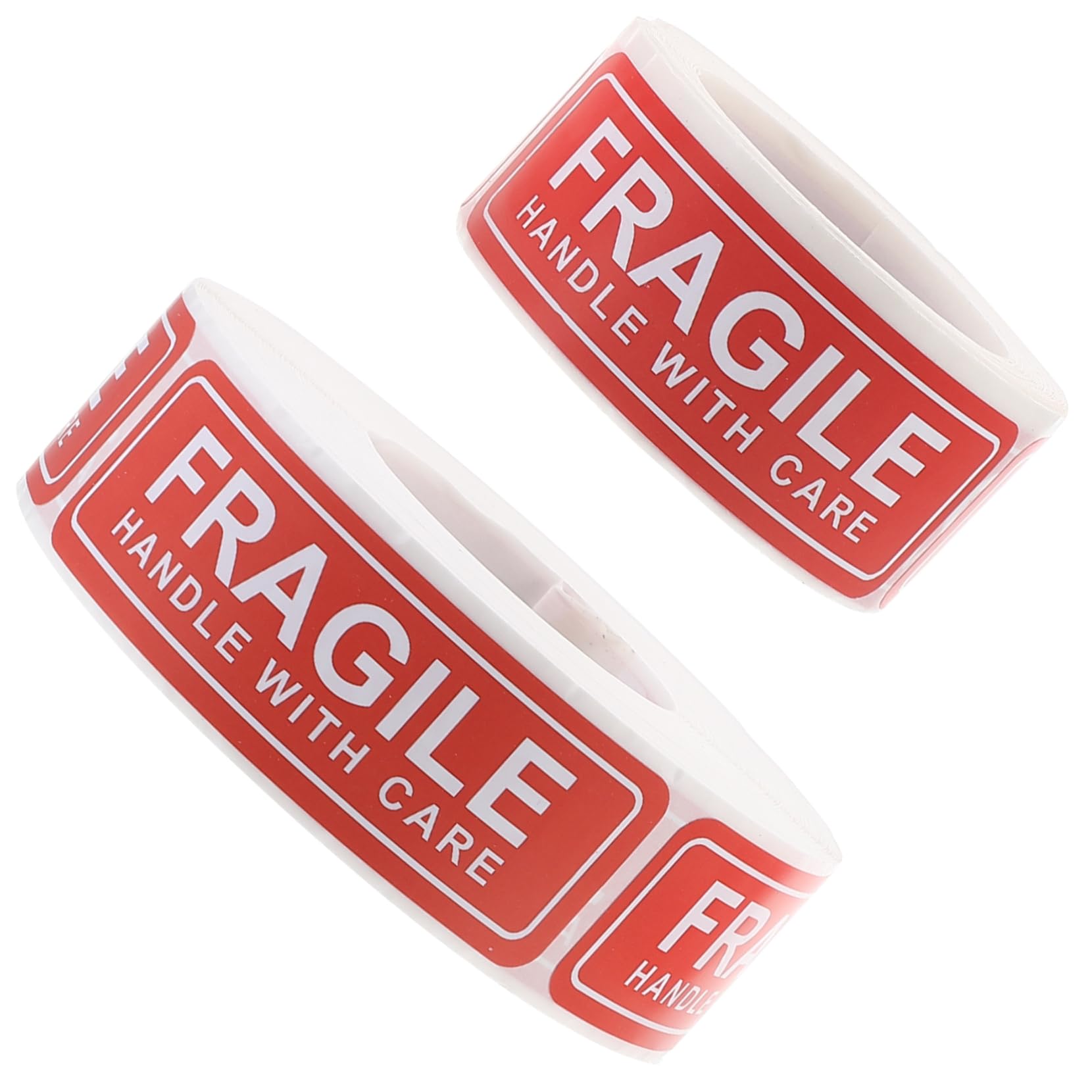 NAMOARLY Self-Adhesive Fragile Stickers Roll 2 Pack Warning Labels for Boxes Moving