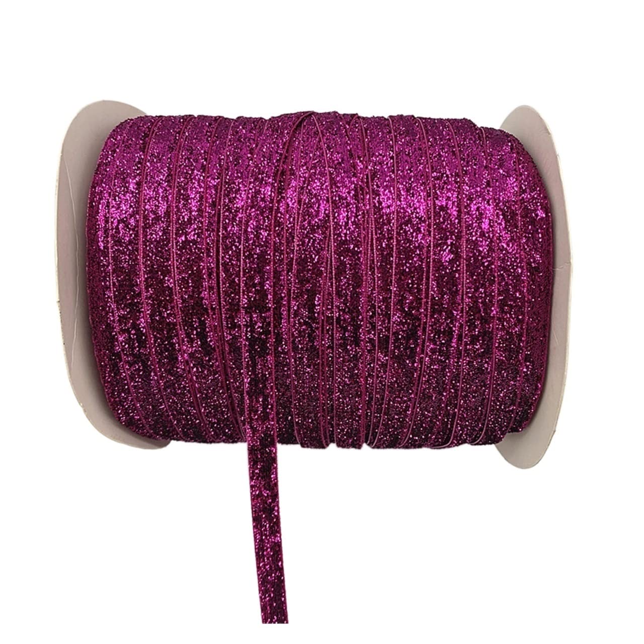 EliteKoopers 1M Spink Glitter Ribbon 10mm Wide, Sparkly Fabric Ribbon for Gift Crafters Sewing Wedding Party Brithday Wrap Making Hair Bows Floral Projects