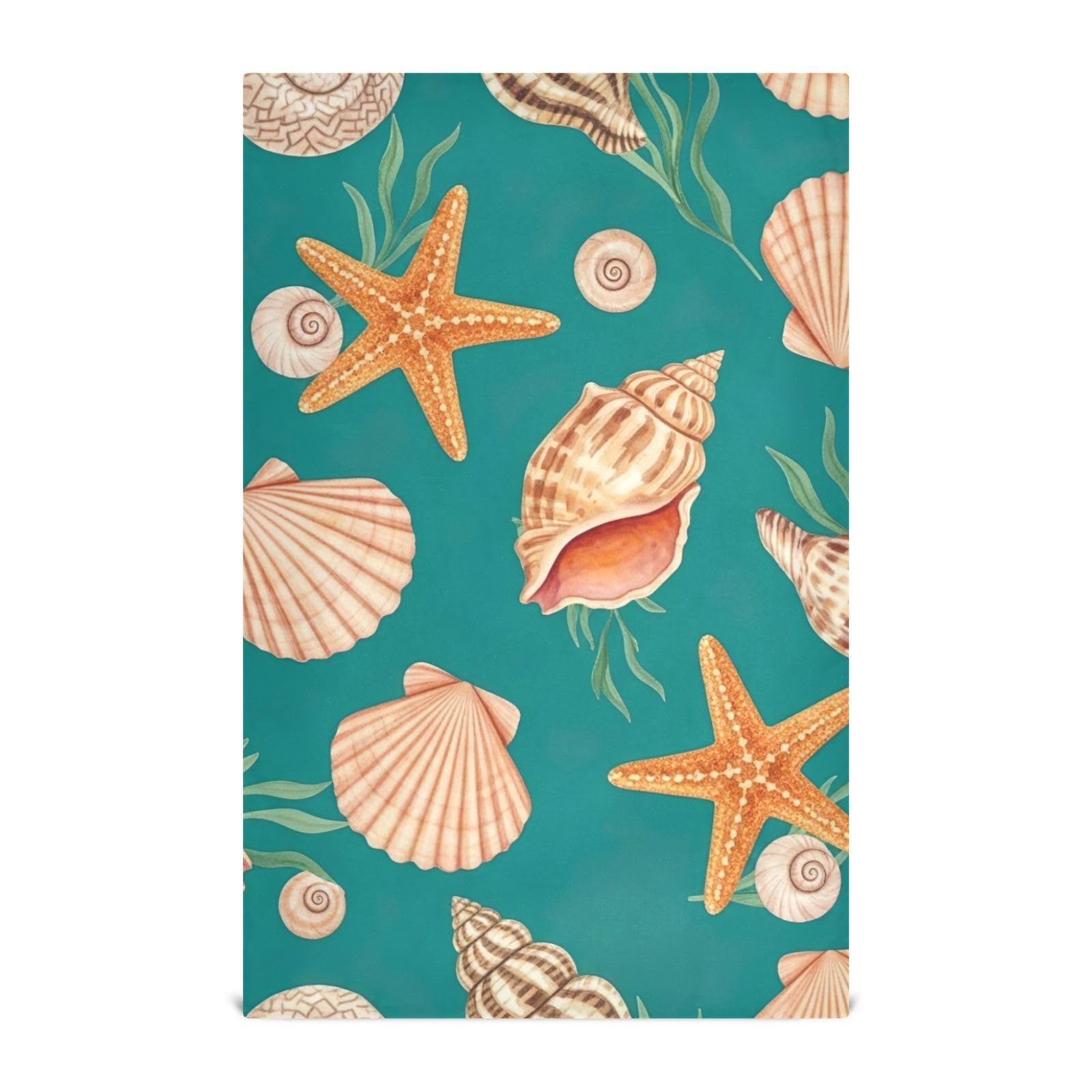 Essuie-mains imprimés coquillages de mer GAIREG grand torchon 71,1x45,7 cm