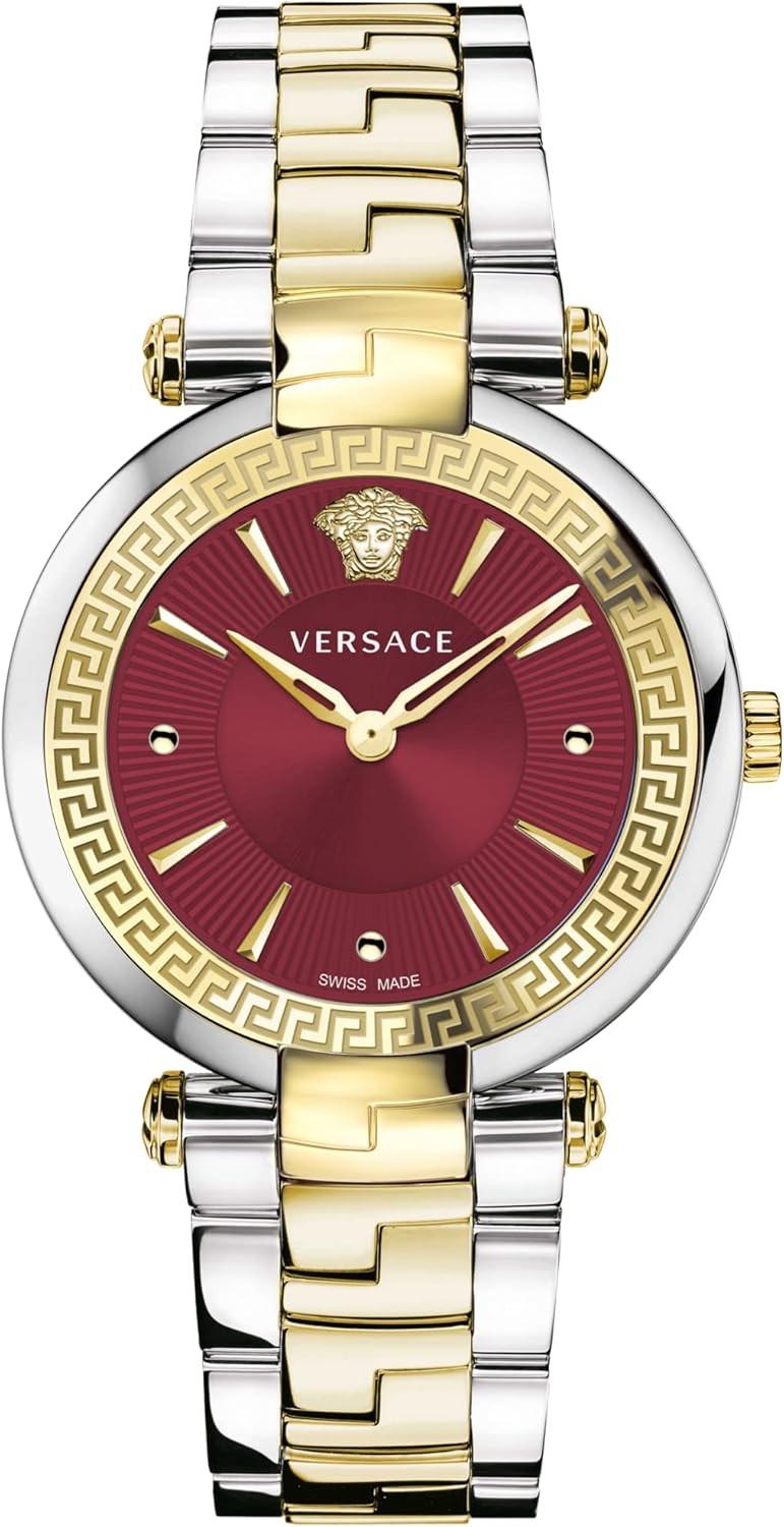 Versace Orologio Analogico al Quarzo Donna con Cinturino in Acciaio Inox VE2L00421