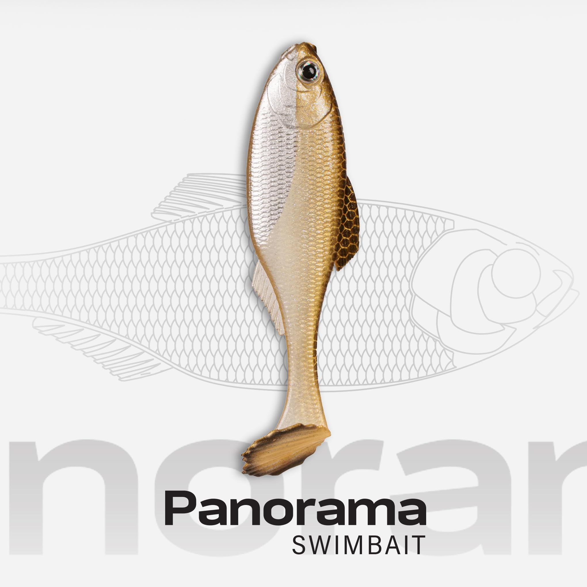 6th Sense - Masterclass Panorama Swimbait - Customizable Soft Plastic Paddle Tail - Multiple Realistic Swimbait