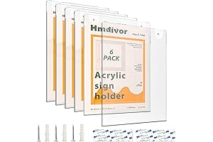 Decorate Your Space with 6-Pack 8.5x11 Inch Acrylic Wall Picture Frames
