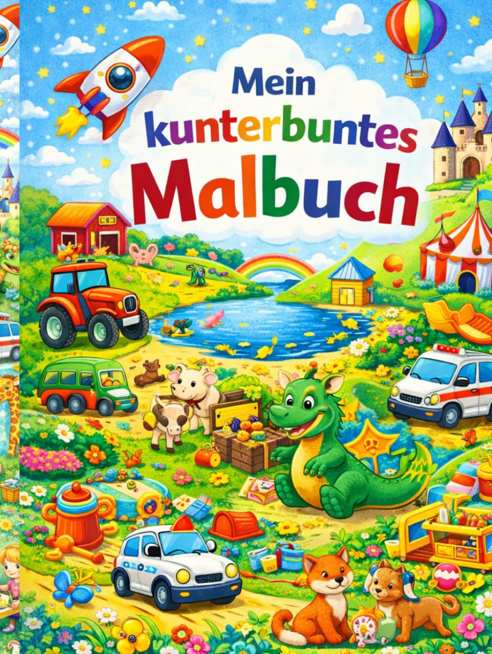 Mein kunterbuntes Malbuch