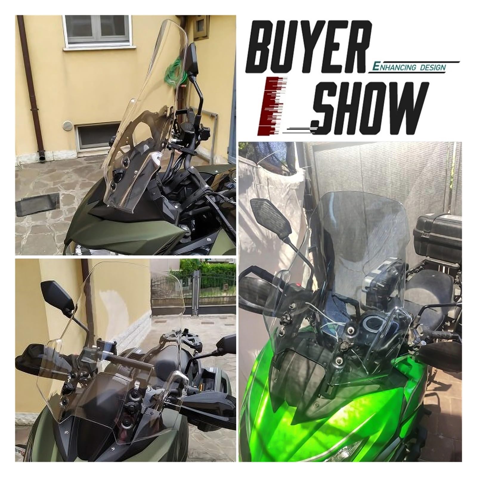 Per Kawasaki Ver&sys 650 Ver&sys 1000 KLZ 1000 Ver&sys 650 KLE 2015-2021 Parabrezza Parabrezza Deflettori Antive-nto Accessori Moto Deflettori