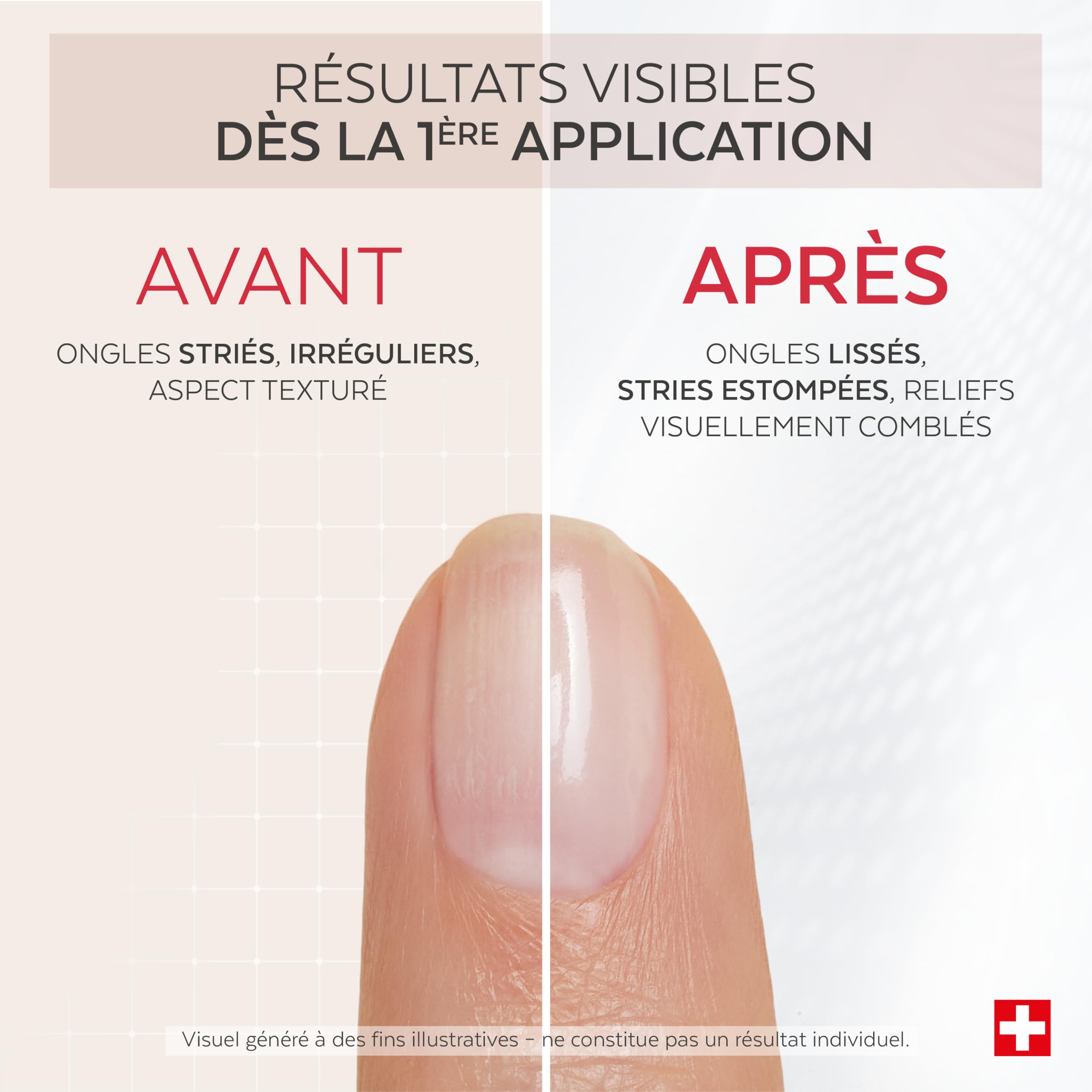 PODERM Vernis à Ongles Soin Correcteur & Perfecteur - Collagène | Lisse, Floute & Comble les Stries avec Fini Gel Naturel - 8 ML | Ongle Protégé et Plus Uniforme | Développé par un Podologue en Suisse - 4