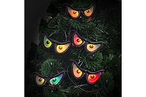 Spooky Halloween Lights, 5 Pcs Auto Color Changing Halloween Googly Eyes Lights