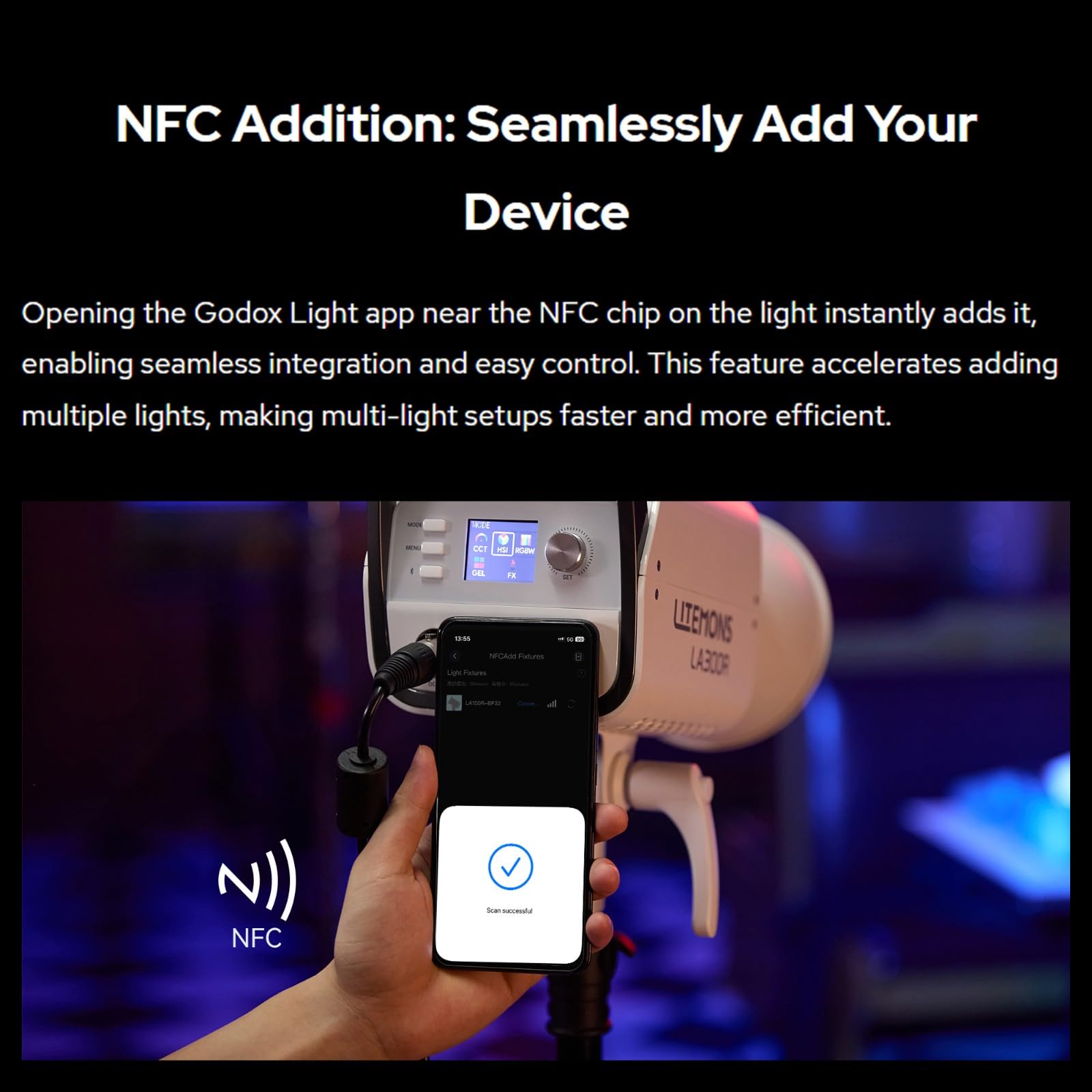 Amazon | Godox LA200R 220W RGB LED ビデオライト ボーエンマウント