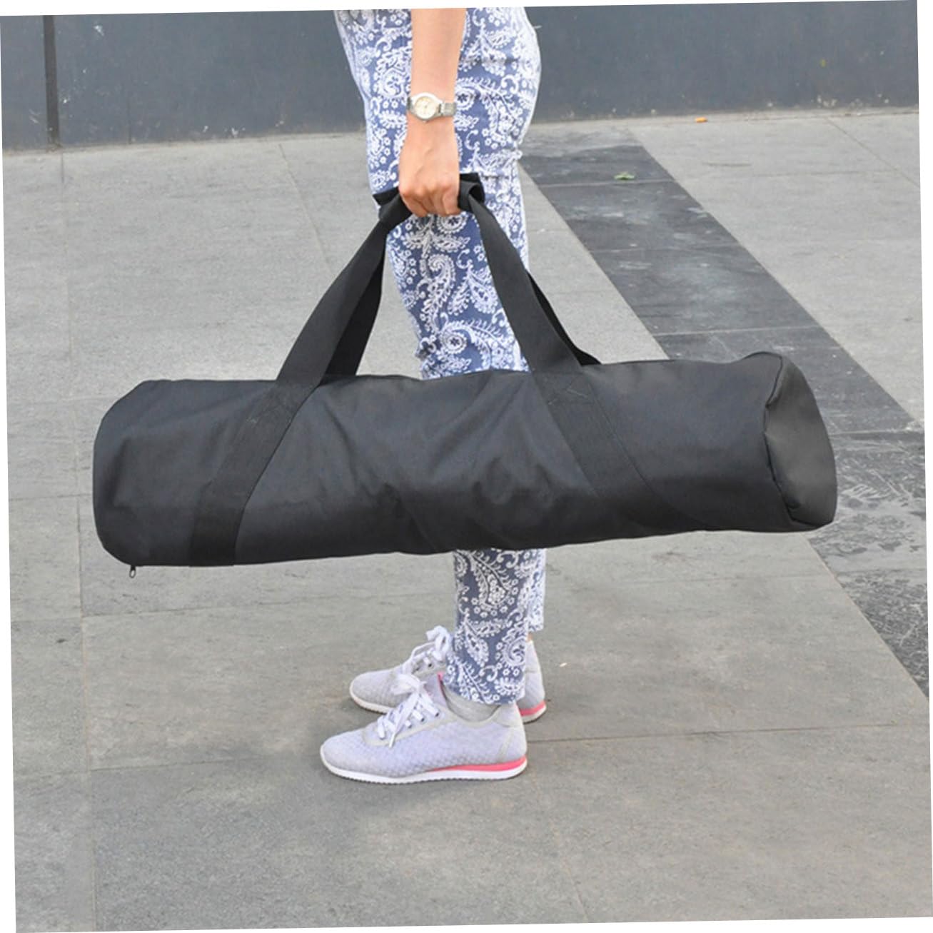 SECFOU Borsa Tracolla Regolabile per Trasporto Treppiede Nero Oxford e Strato Interno in Spugna per Accessori Fotografia Uso Esterno