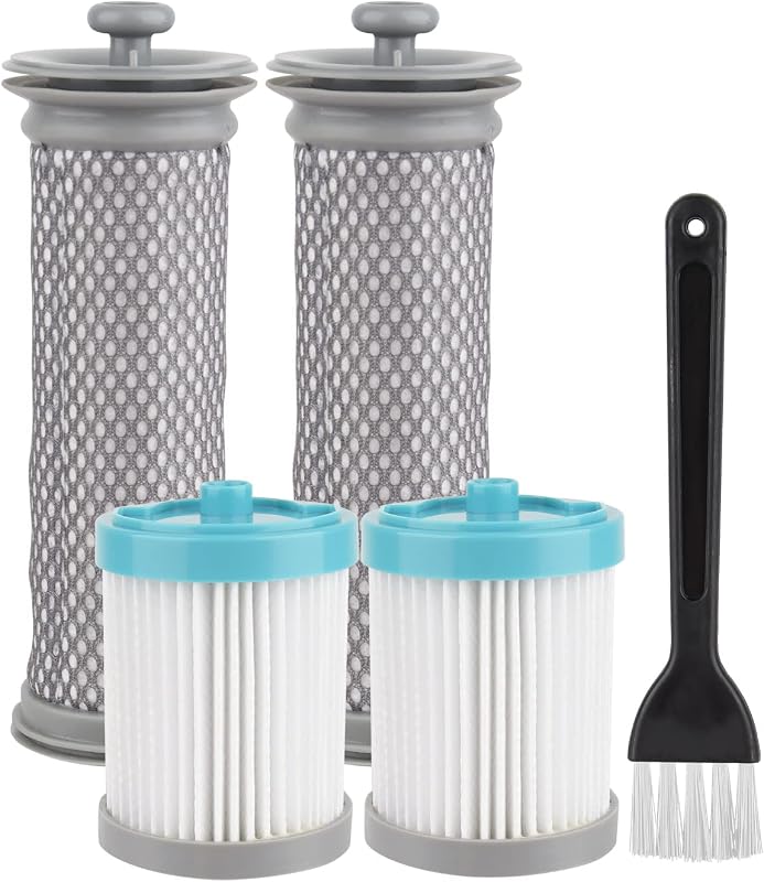 Replacement Filter kit Compatible with Tineco A10 Hero/Master, A11 Hero/Master, 2 Pack Pre Filters，2 Pack Vacuum Filters and 1 Brush
