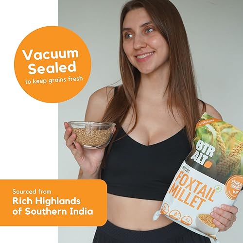 Miniatura 5 de Incept 3 libras de grano de mijo, mijo de cola de zorro descascarada, grano integral, semillas de mijo veganas sin gluten, superalimento, alto en