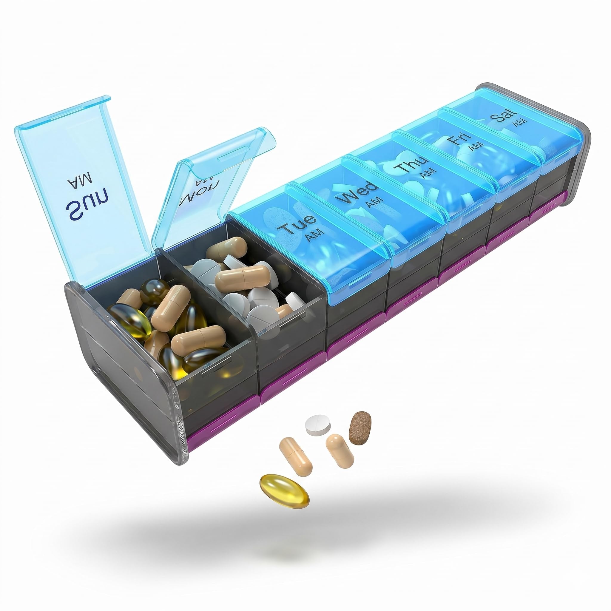 bexeen Blue-Purple Pill Case-picture-15