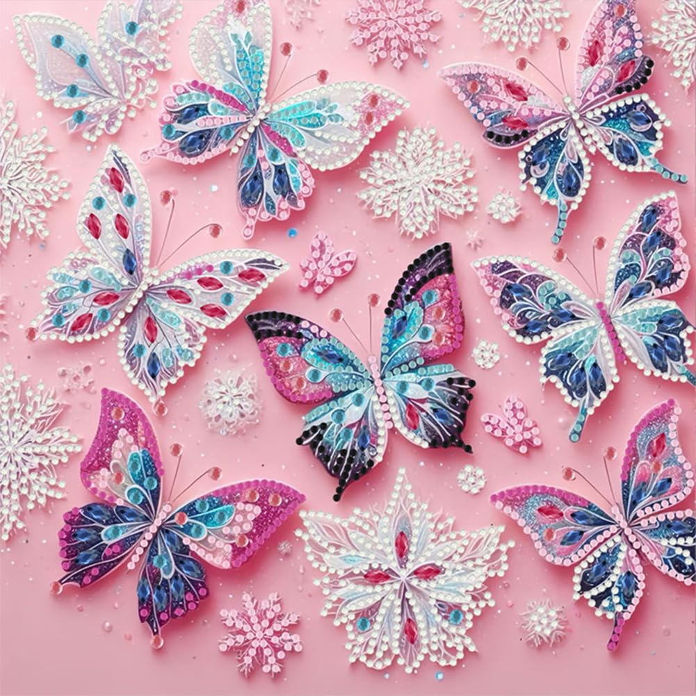 Fiorky 5D DIY fortial Special Shaped Drill Girl Diamond Painting Kit, 30x30 cm fortial Diamond Painting Kit Animal Decor Art Craft Wall Decoration for Home Office
