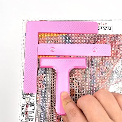 Diamond Painting Alignment Tool Set by Boniuluc – Precision Rulers for 5D Diamond Art