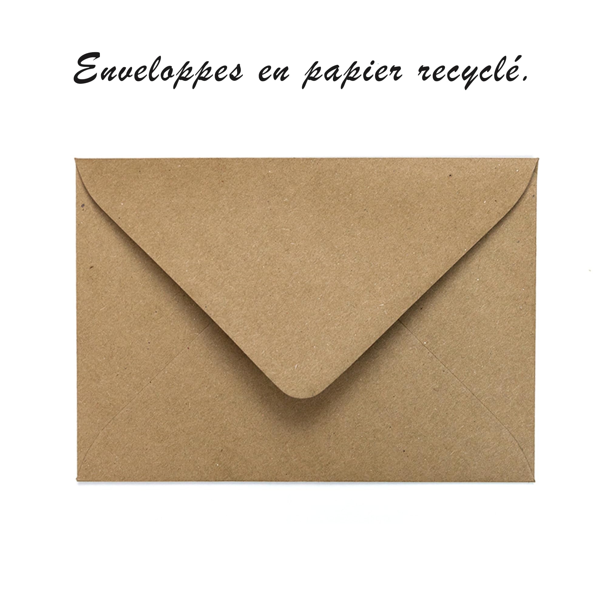 Cartes de Noël avec enveloppe Set de 30 pièces - En français - A6 cartes pliables