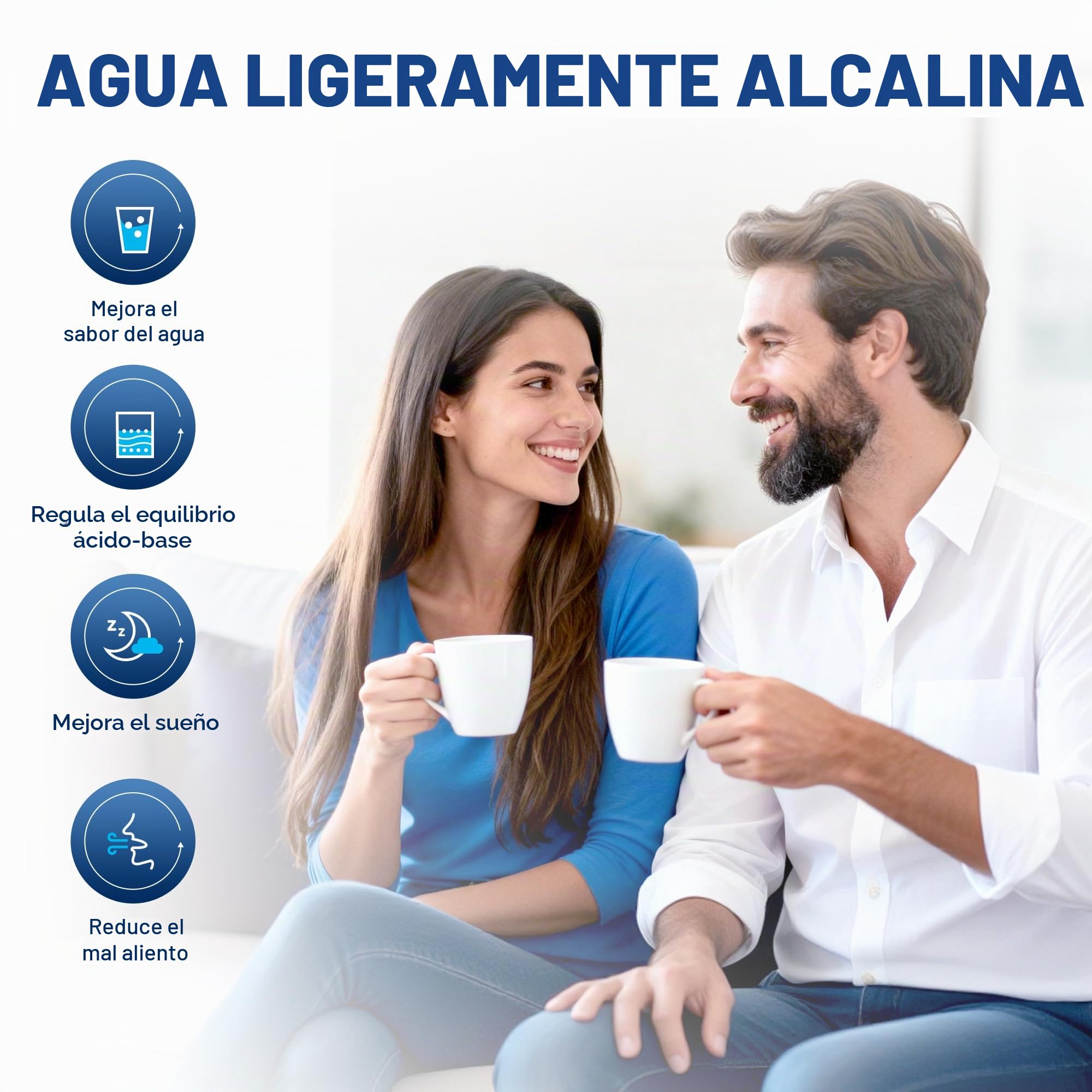 AQUALTRA USF-AR-800 Sistema de ósmosis inversa debajo del fregadero, RO alcalino 10 etapas sin depósito, NSF/ANSI/CAN 372, 800 GPD, relación 3:1, grifo LED inteligente