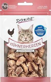 DOKAS Freeze Dried Offal - Grain-Free Premium Treat for Cats - Ideal as a Reward, 6 x 15g product image