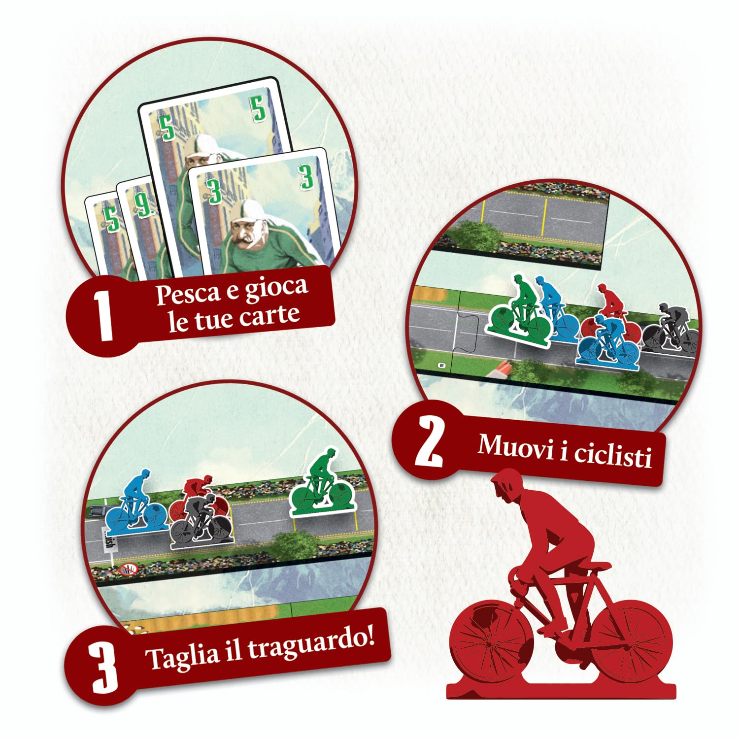 Flamme Rouge - Gioco da Tavolo - Gioco Competitivo per Adulti e Ragazzi dai 14 Anni - 2-4 Giocatori - Durata 30-45min - Edizione Italiana