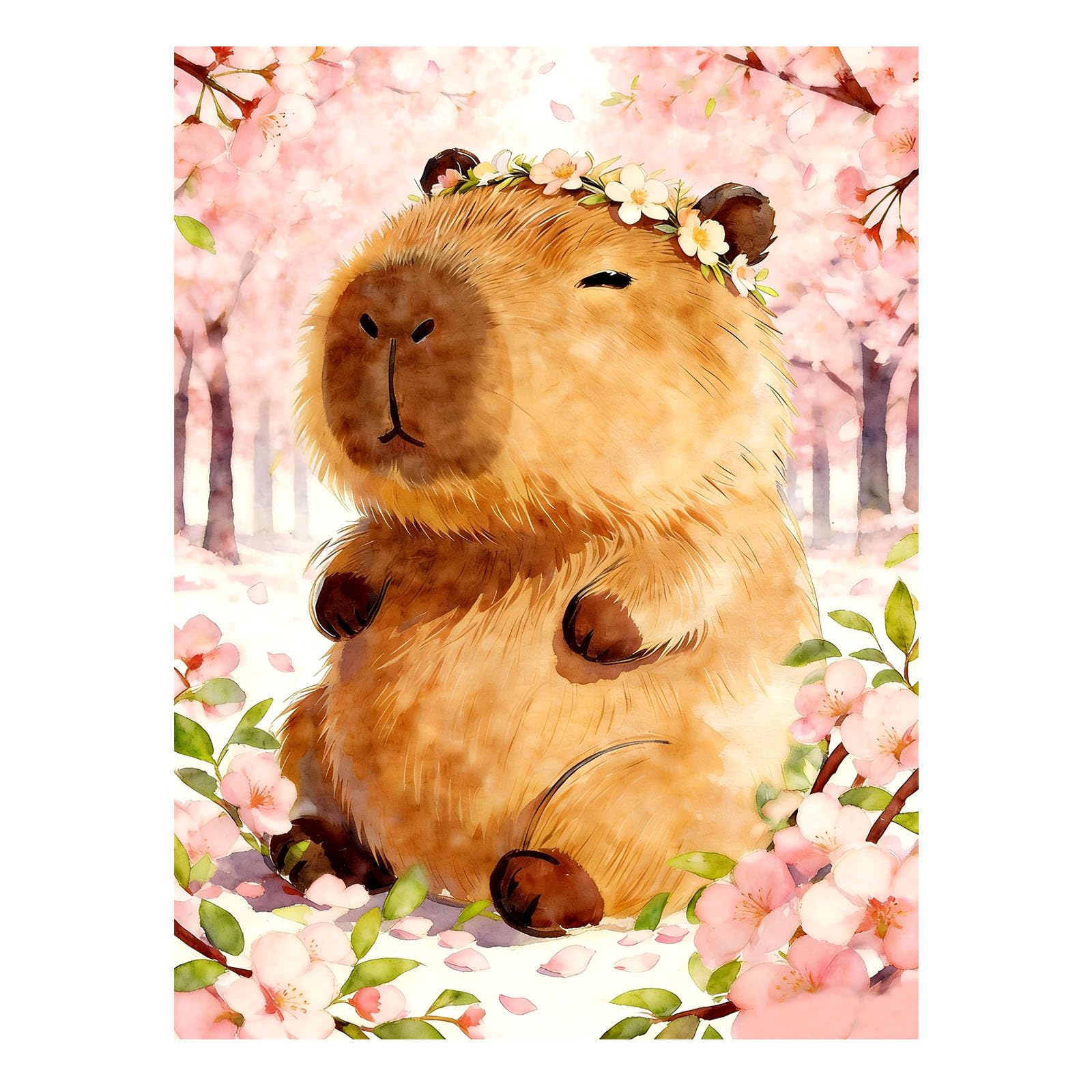 Diamond Painting Accessory Set Adult Diamond Painting Capybara Pictures 30 x 40 cm Diamond Dots Painting Craft Set Wall Decoration Living Room Home Aesthetic Room Decor Birthday Gift for Women-image-31