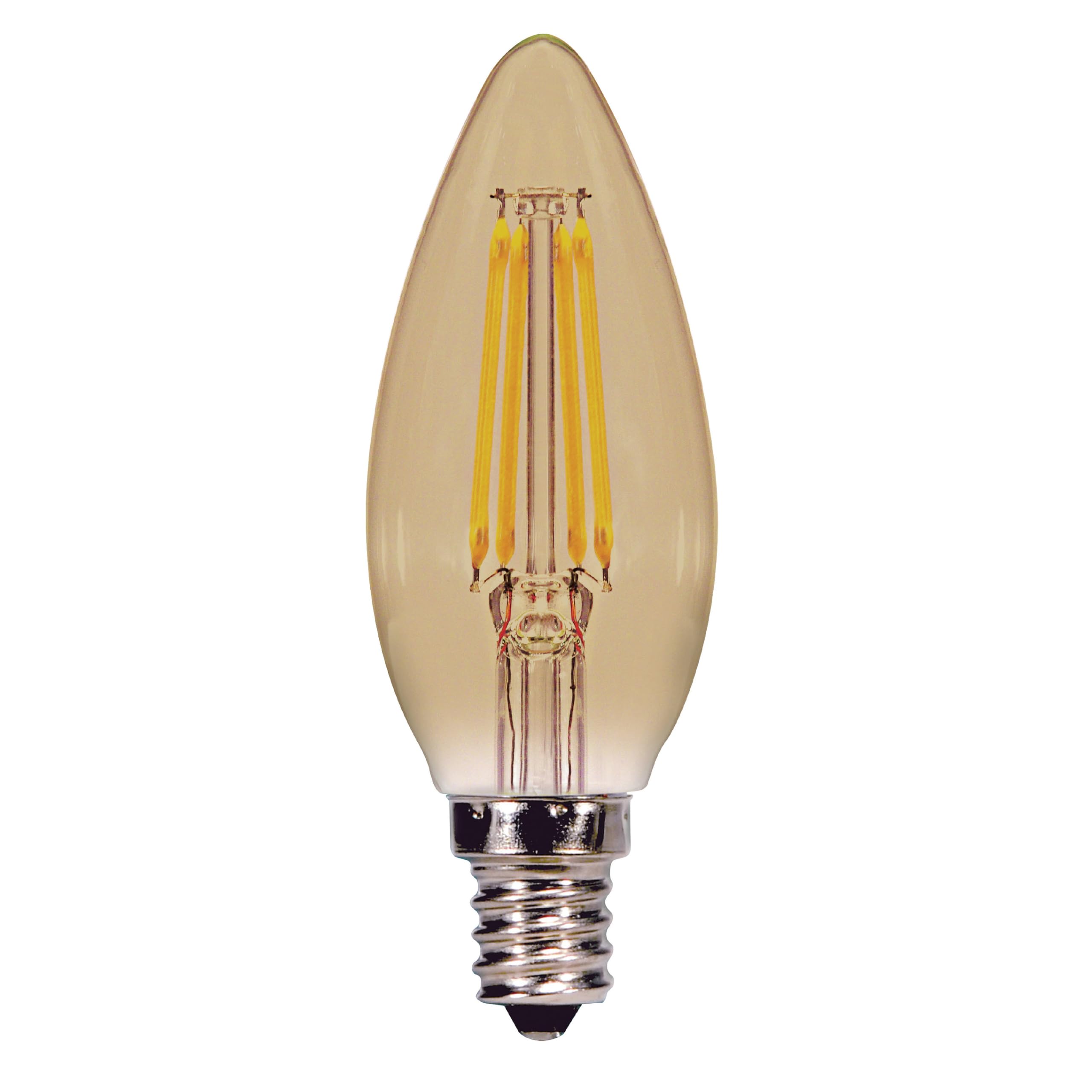 Satco S9986 Candelabra Light Bulb in Light Finish 4 31 inches