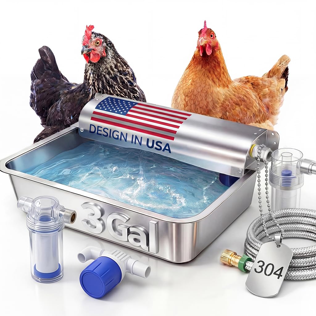 304 Stainless Steel 3 Gallon Waterer