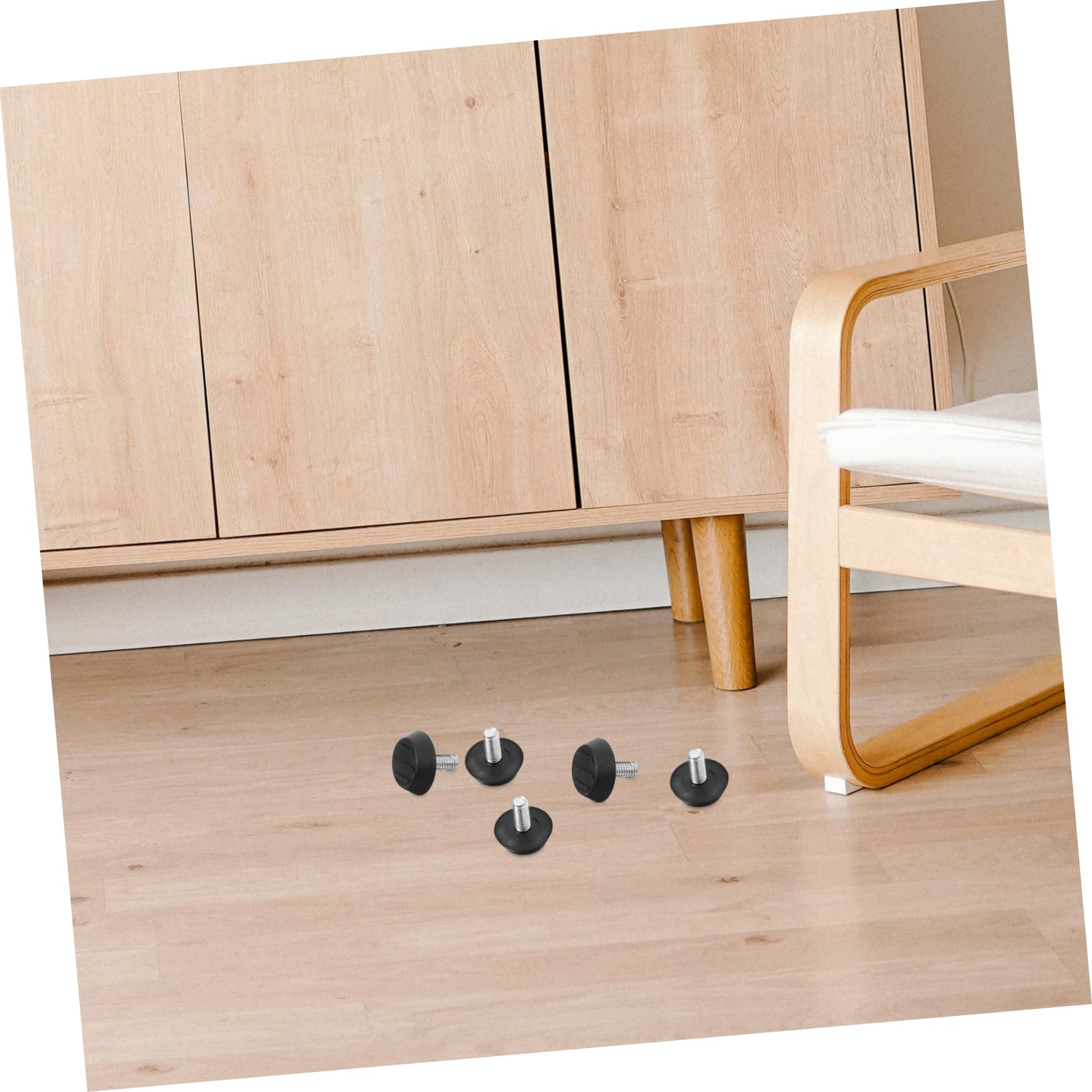 MAGICLULU 100stücke Verstellbare Möbel Füße Mit Gummibasis Zum Anschrauben Für Tisch Und Stuhl Inklusive Nivellierschrauben Für Stabile Befestigung