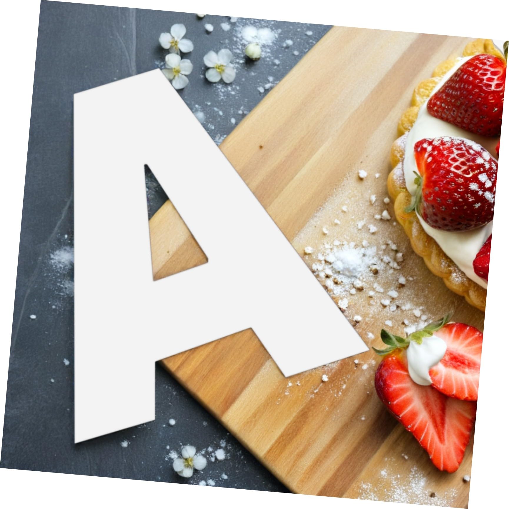 Homoyoyo Stencil per Torte 37 Pezzi in Pet Sicuro Modelli Numerici e a Forma di Cuore per Dolci per Decorazioni Fai-da-Te e Regali per Appassionati di Pasticceria