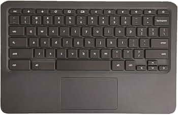Palmrest Con Tastiera Per HP Chromebook 11 G6 EE – Originale, Grigio, Usato