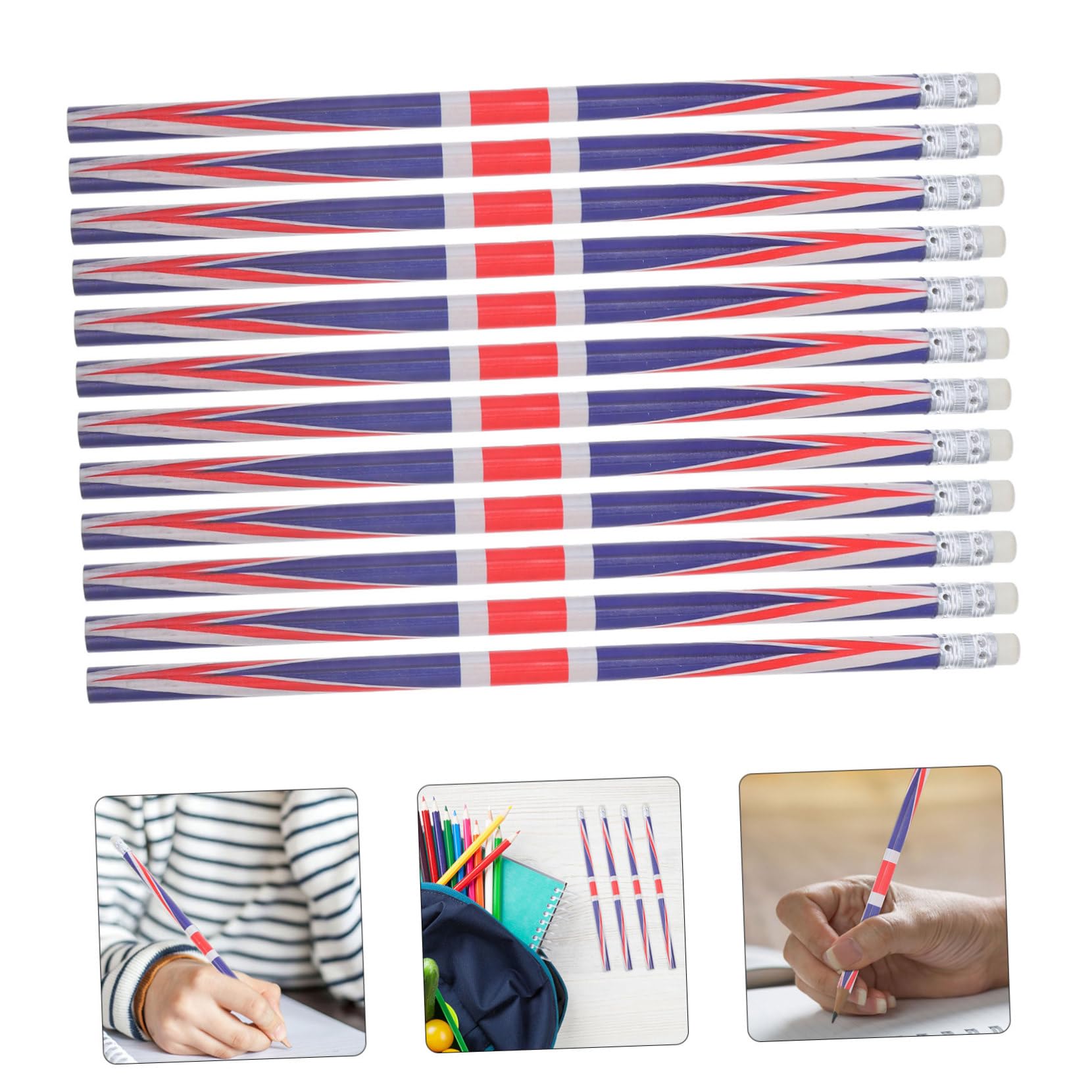 DOITOOL Pack de 60 Lápices de Madera Diseño Colorido, Prácticos y Compactos para Fiestas y Ocasiones Obsequios, Ideales para Estudiantes y Pintores