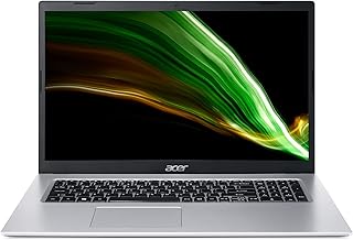 2023 Acer Aspire 3 17.3" FHD IPS Laptop PC Intel 11th Gen 2-Core i3-1115G4 Intel UHD Graphics 8GB RAM DDR4 128GB NVMe SSD 1TB HDD HDMI WiFi AC BT RJ-45 Webcam Windows 10 Home w/OCM Accessories
