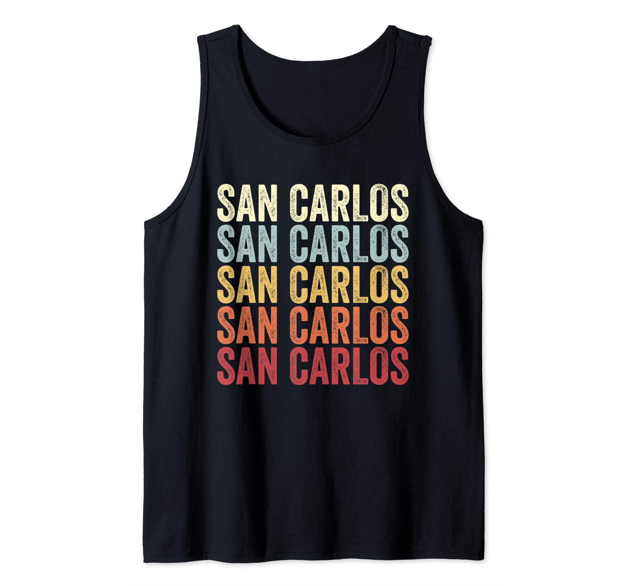 San-Carlos Texas San-Carlos TX Retro VintageText Tank Top