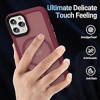 Vista 225 de Yriklso Strong Magnetic Case for iPhone 11 [Compatibilty with MagSafe] Protective Shockproof Cover Phone Case for iPhone 11 6.1" Frosted Purple