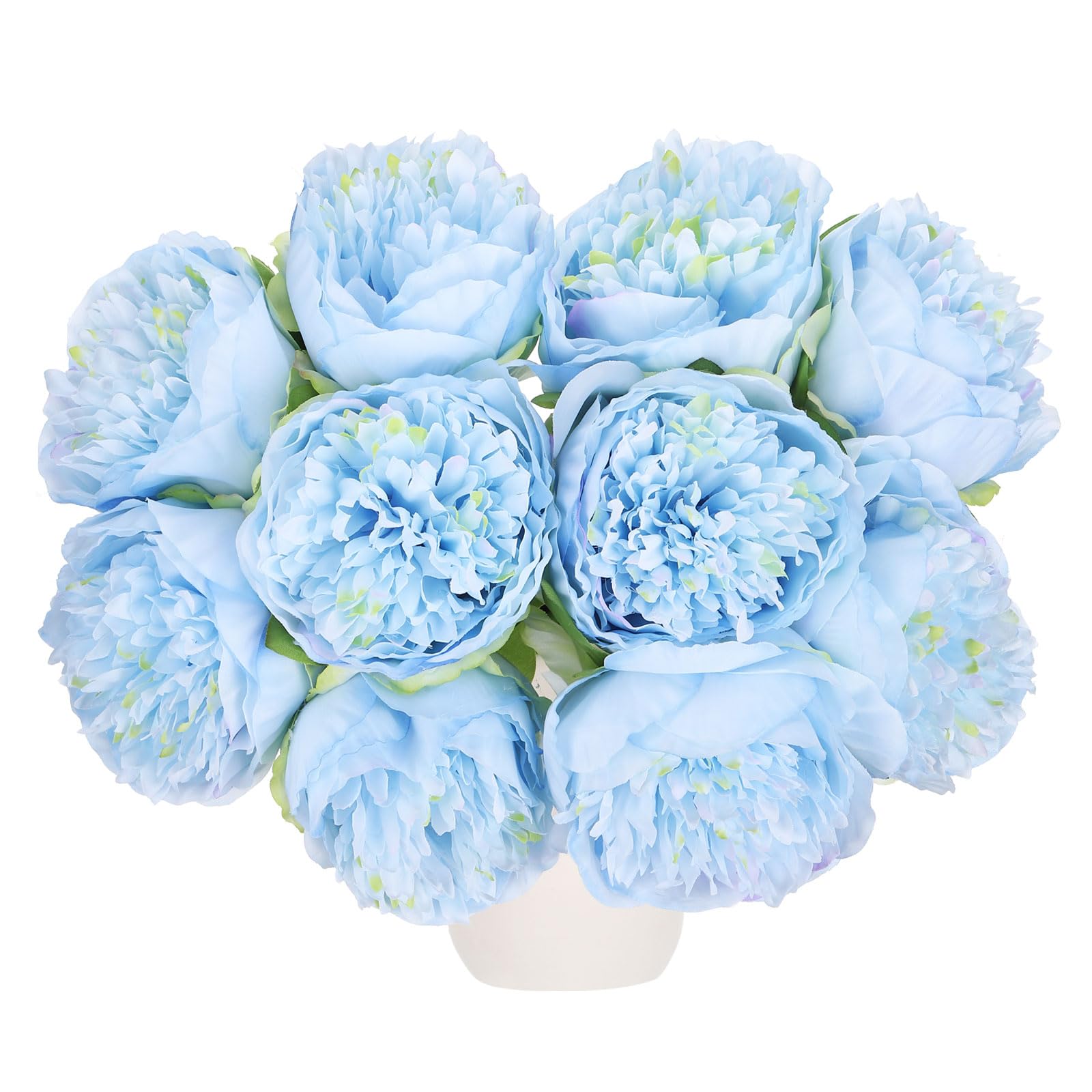 10 Teste Di Fiori Artificiali QUARKZMAN: Crisantemi E Ortensie In Seta Verde, Per Matrimoni, Feste E Decorazioni Fai Da Te