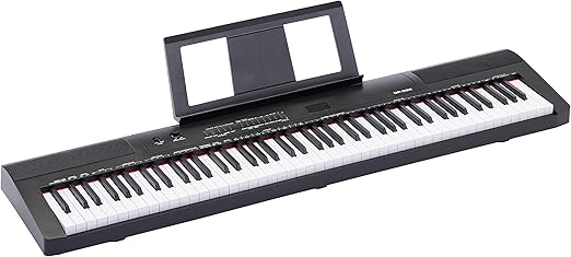 Amazon Basics 61 Keys Portable Digital Piano for Beginners, Built-in Speakers, 255 Sounds and Rhythms, 50 Demo Songs, Music Stand and Headphones Included, Black, 93 x 30.4 x 9.32 cm : Amazon.de: Musical Instruments & DJ