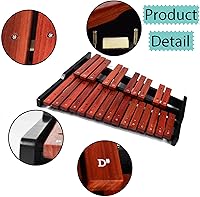 Vista 5 de TNZMART Xilófono de madera de 25 notas xilófonos Glockenspiel con mazo Instrumento de percusión profesional (xilófono)
