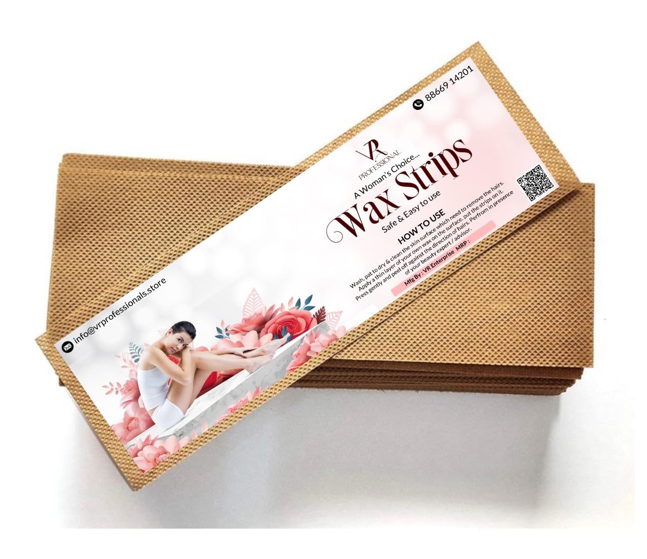 Wax Strips Non Woven for Hair Removal, 150 Count WAX STRIPS HAIR REMOVER 150PCS | CHOCOLATE FRAGRANCED |100GSM PREMIUM | Non woven Fabric for Smooth Waxing Experience.-image-31