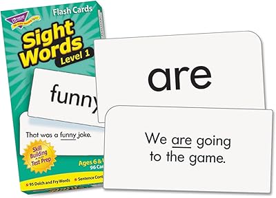 TREND Skill Drill Flash Cards, 3 3/8 inch x 6 1/4 inch, Sight Words Set 1, 96/Set