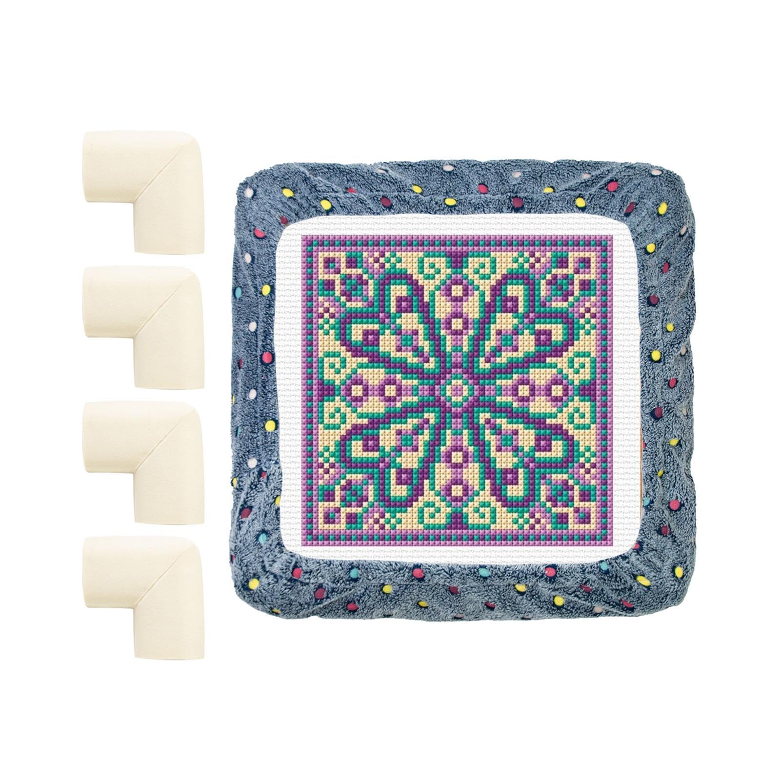 Tufting Rahmenabdeckung - Flanell-Schutz Mit Schaumstoffecken