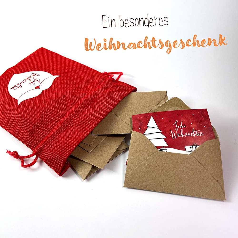 Logbuch-Verlag Gutschein-Karten-Set – 2 Motive, Je 6 Stück, DIN Lang Mit Kuverts, Frei Beschreibbar