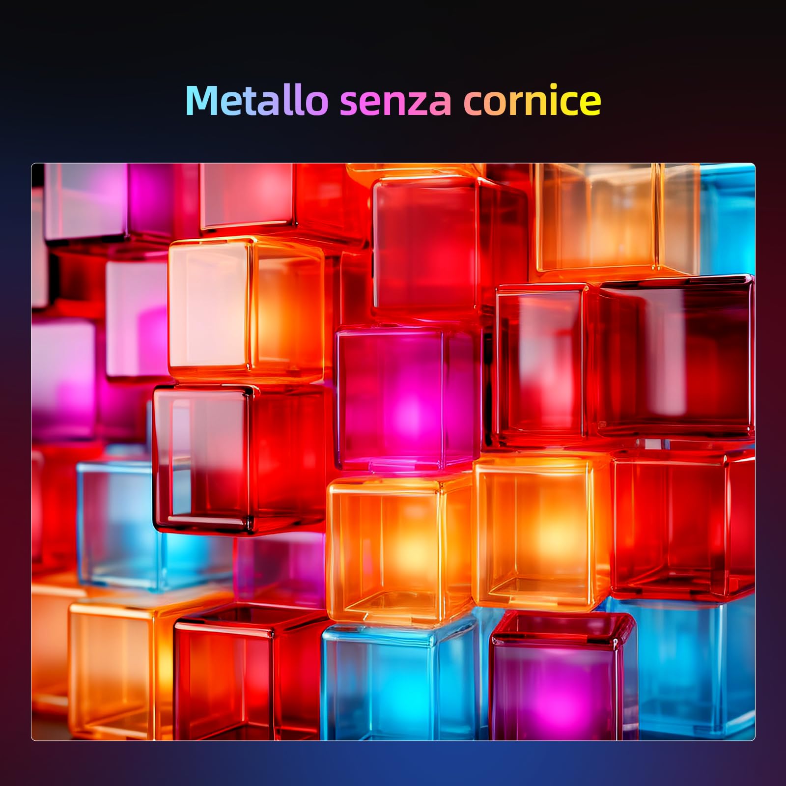 CHiQ L32QM8G TV QLED da 32 pollici, FHD, HDR10, design con cornice ultrasottile in metallo, Google TV, Chromecast integrato, Assistente di Google, CPU quad-core, Wi-Fi a doppia banda da 2,4/5 Ghz.